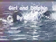 girl and dolphin