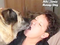 kissing my dog