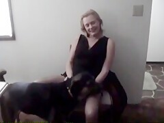 Amateur - German Woman Home Dog Sex