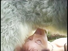 2 Mature fuck with dog